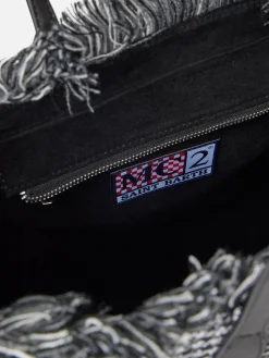 Wollhandtasche Colette mit Prince-of-Wales-Muster und Logo-Stickerei