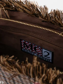 Wollhandtasche Colette mit Hahnentritt-Muster