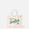 Wollhandtasche Mini Vanity mit weißem Tweedmuster