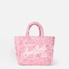 Wollhandtasche Mini Vanity mit rosa Tweedmuster