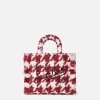 Wollhandtasche „Mini Vanity“ mit großem Hahnentrittmuster