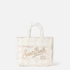 Wollhandtasche Mini Vanity mit weißem Tweedmuster