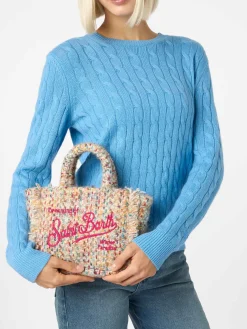 Wollhandtasche Mini Vanity mit mehrfarbigem Muster