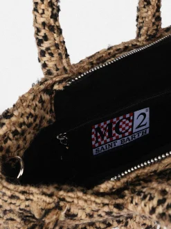 Wollhandtasche Mini Vanity mit mehrfarbigem Muster
