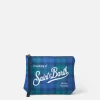 Wollige Pochette Aline mit blauem Schottenkaro-Print