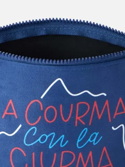 Wollige Pochette Aline mit Courma con la ciurma-Print