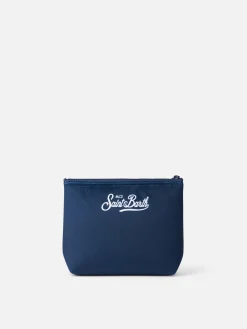 Wollpochette Aline mit Sohle, Whiskey und Sei im Pole-Position-Druck | VACANZE DI NATALE SONDERAUSGABE