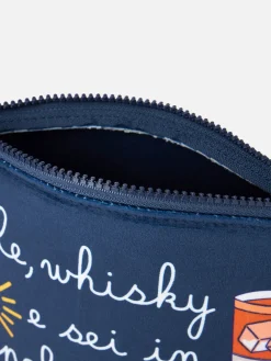 Wollpochette Aline mit Sohle, Whiskey und Sei im Pole-Position-Druck | VACANZE DI NATALE SONDERAUSGABE
