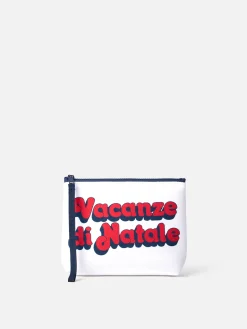 Wollpochette Aline mit Vacanze di Natale-Aufdruck | VACANZE DI NATALE SONDERAUSGABE