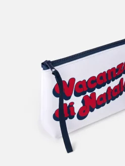 Wollpochette Aline mit Vacanze di Natale-Aufdruck | VACANZE DI NATALE SONDERAUSGABE