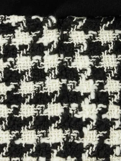 Wollrock für Damen mit Pied-de-Poule-Print