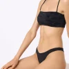 Zebra-Bandeau-Bikini für Damen Athena Naomi mit Strasssteinen
