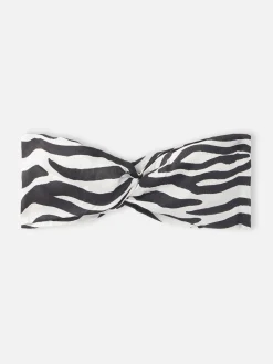 Zebra-Haarband für Damen